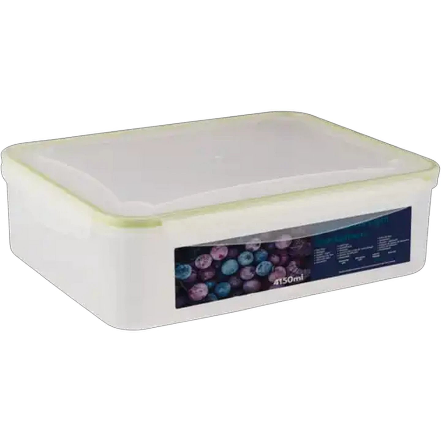 Image of Prolock Plastic Flat Rectangular Air-Tight Container 4150ml