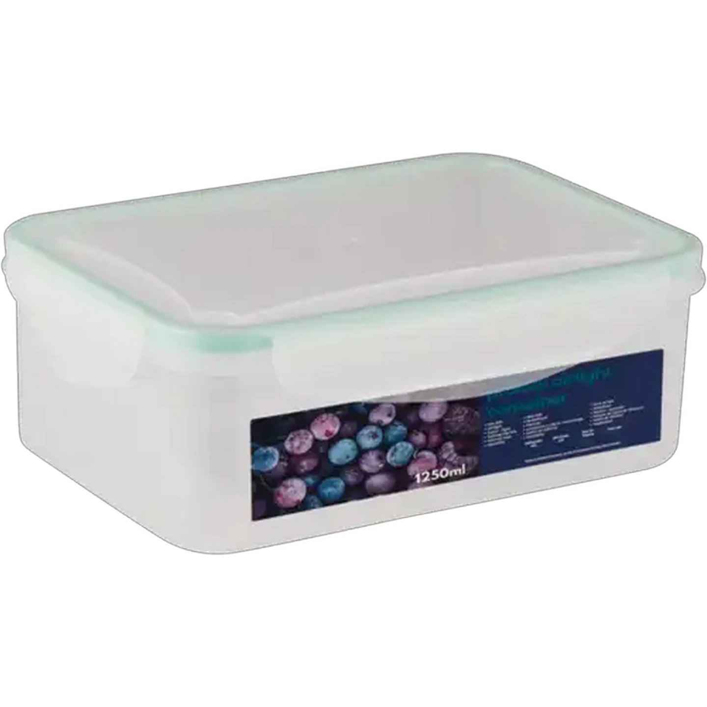 Image of Prolock Plastic Flat Rectangular Air-Tight Container 1.25L