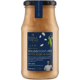 Forage And Feast JAN Limited Edition Sousboontjies Butter Beans in Sauce 540g