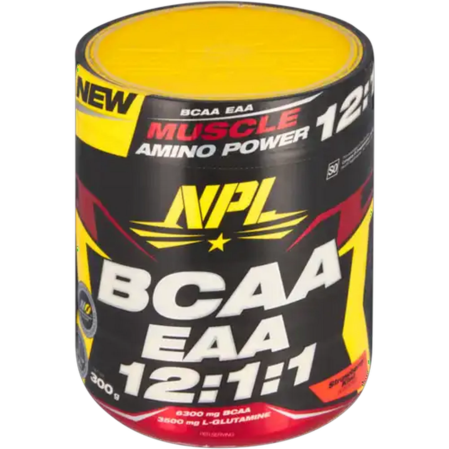Image of NPL Strawberry Kiwi Flavoured BCAA Muscle Amino Powder 300g