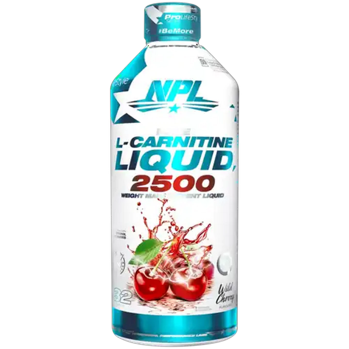 Image of NPL Wild Cherry Flavoured L-Carnitine Liquid 2500 480ml