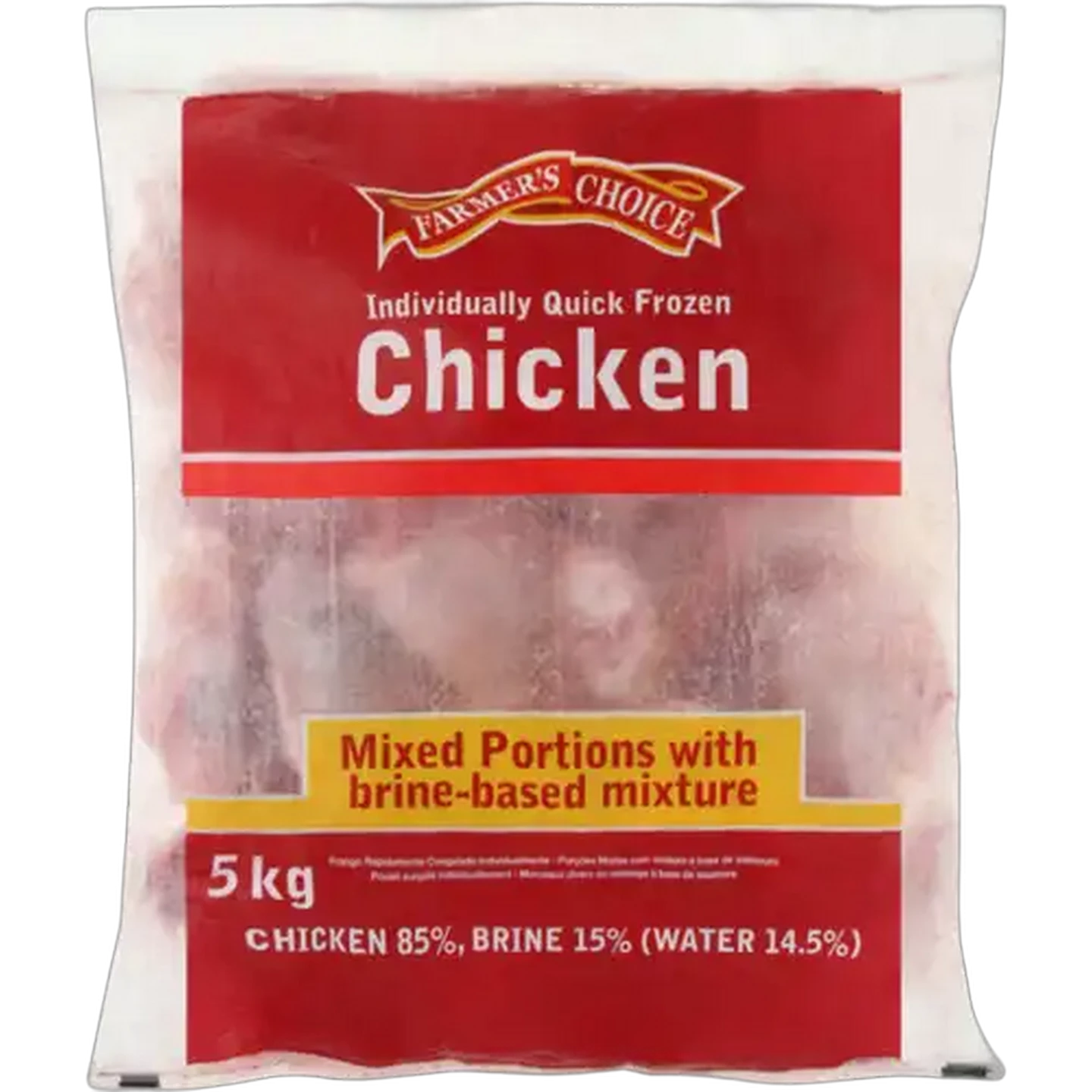 Image of Farmer's Choice Frozen Mixed Chicken Portions With Brine Based Mixture 5kg