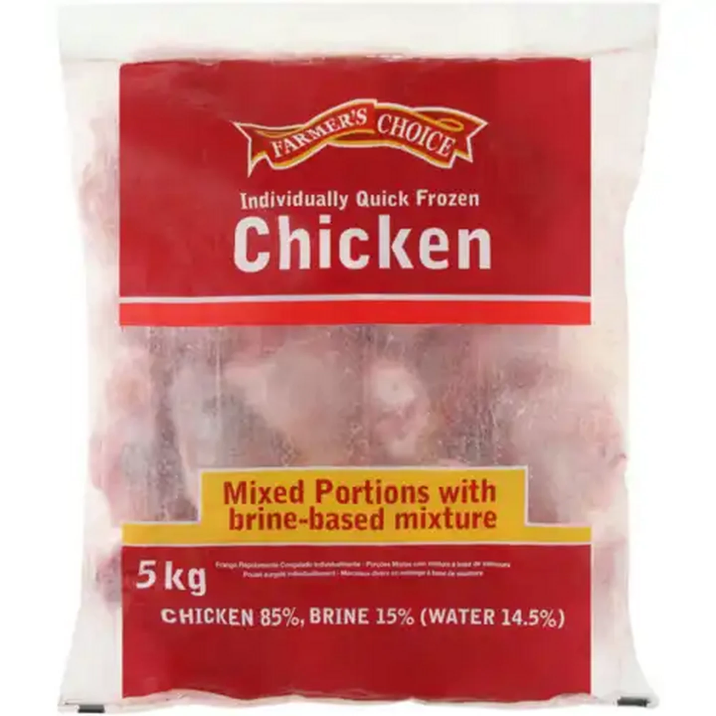 Image of Farmer's Choice Frozen Mixed Chicken Portions With Brine Based Mixture 5kg
