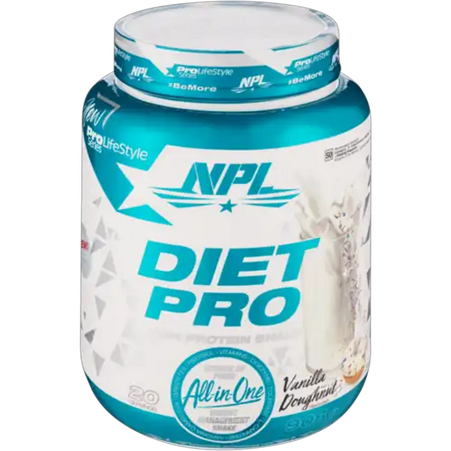 Image of NPL Diet Pro Vanilla Doughnut Flavoured High Protein Shake 908g