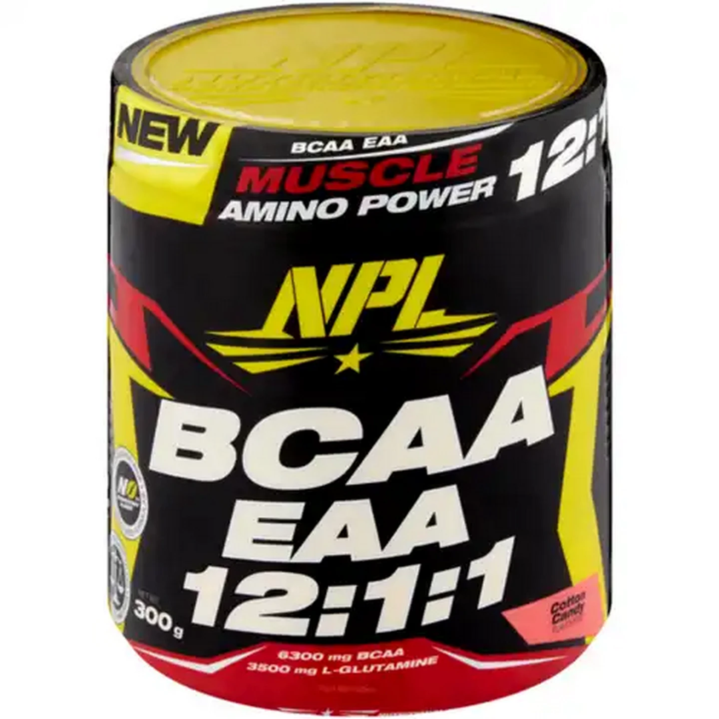 Image of NPL Cotton Candy Flavoured BCAA EAA 12:1:1 Muscle Amino Powder 300g