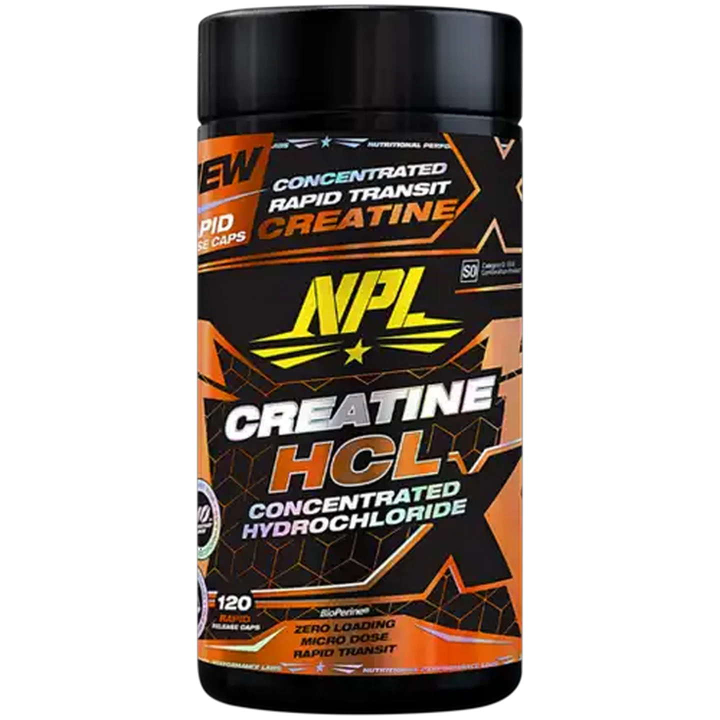 Image of NPL Creatine HCL Capsules 120 Pack