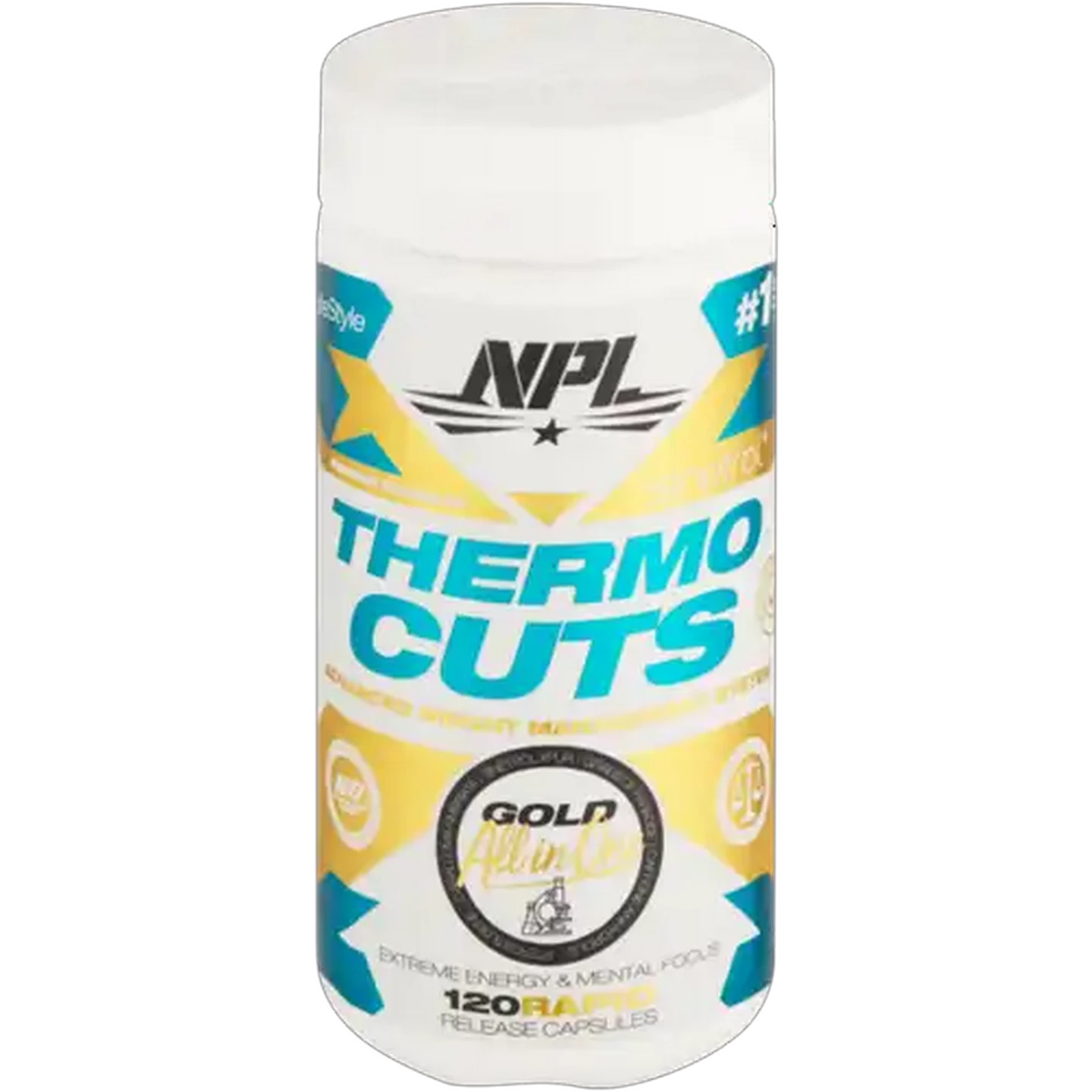 Image of NPL Thermo Cuts Gold All Advanced Weight Management System Capsules 120 Pack