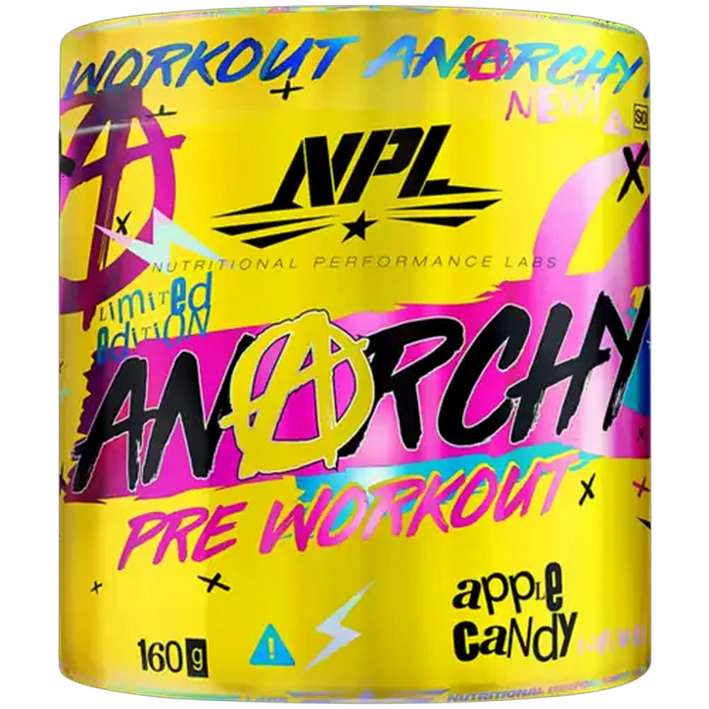 Image of NPL Anarchy Apple Candy Flavoured Pre-Workout 160g