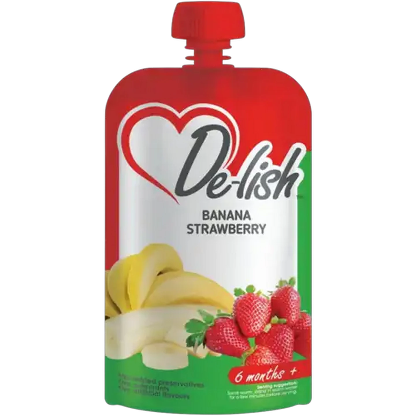 Image of De-lish Banana Strawberry 110ml
