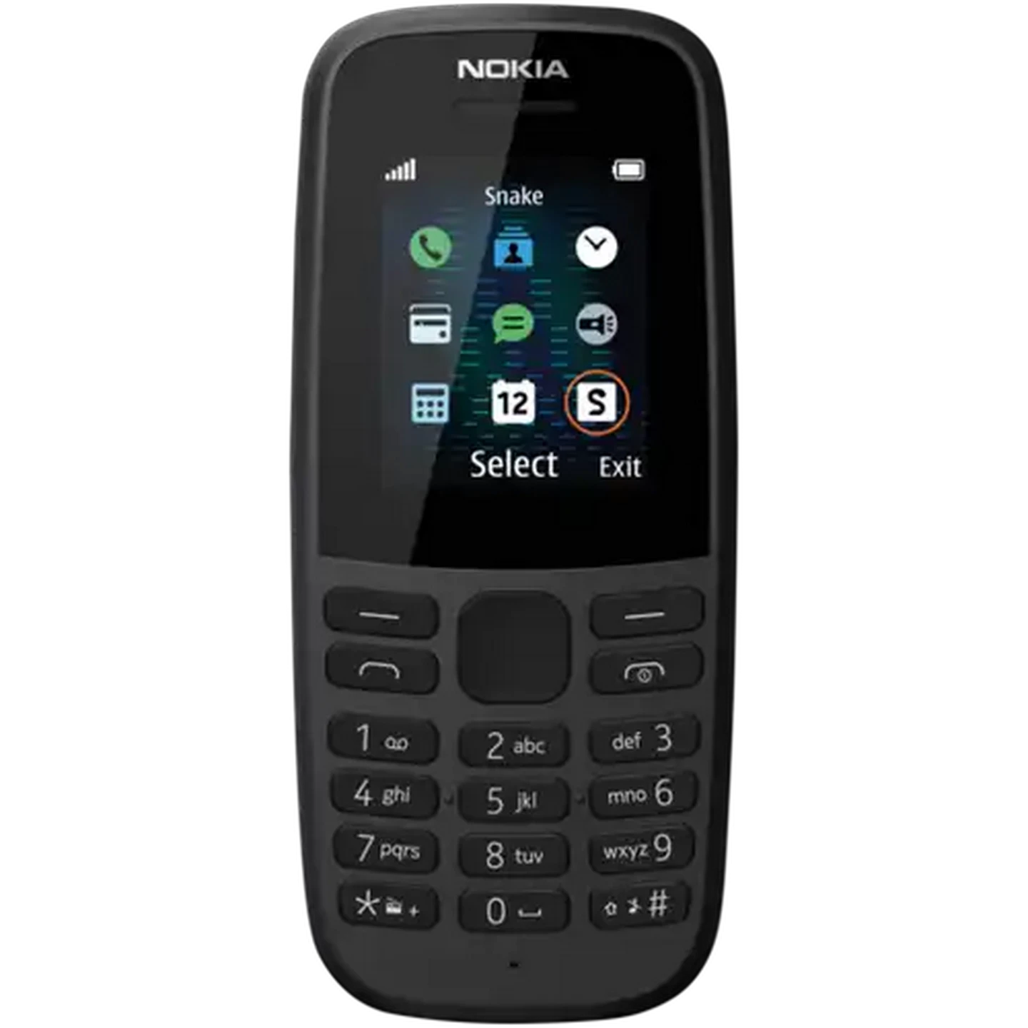 Image of Nokia 105 AE Black Dual SIM Cellphone 4MB