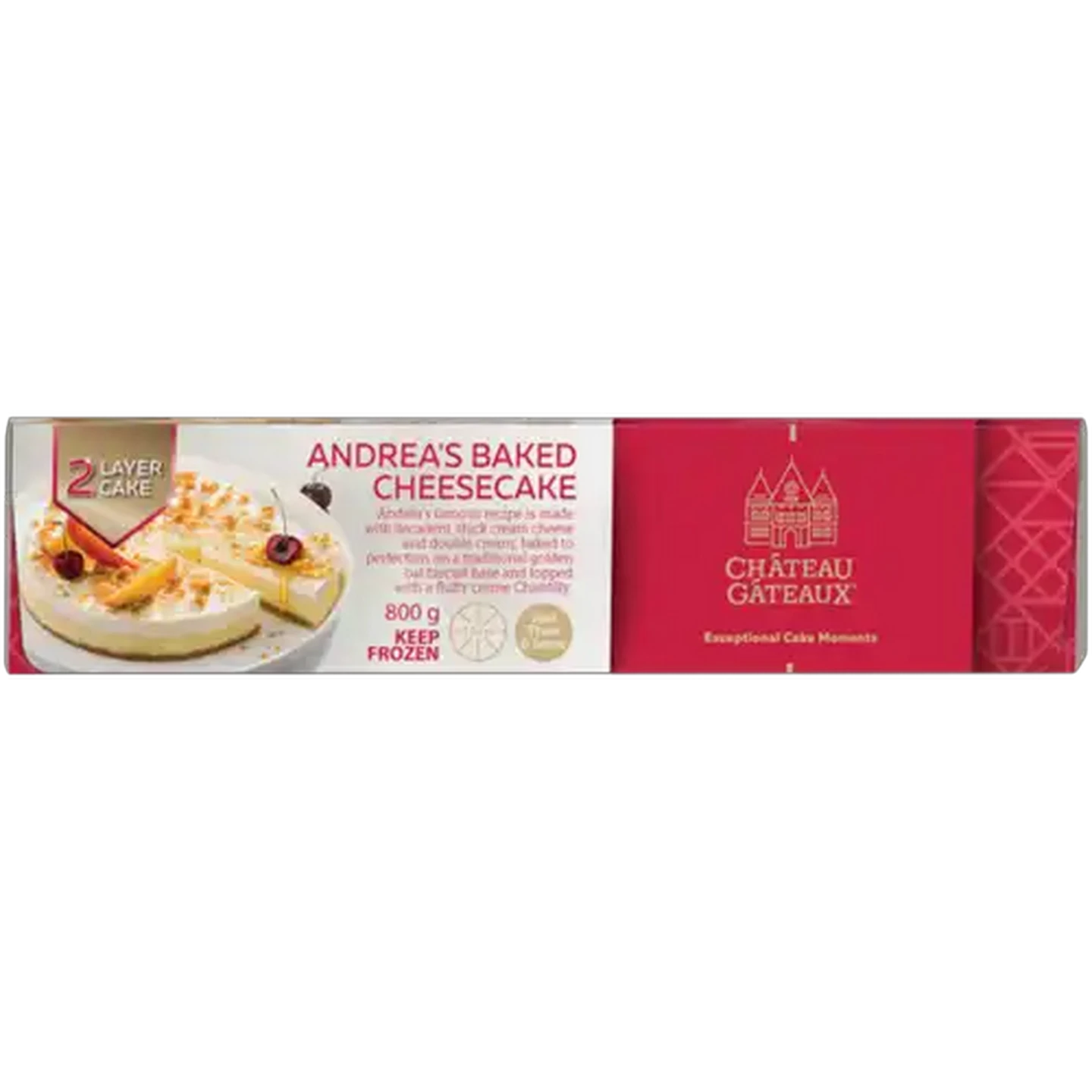 Image of Château Gâteaux Frozen Andrea's Baked Cheesecake 800g