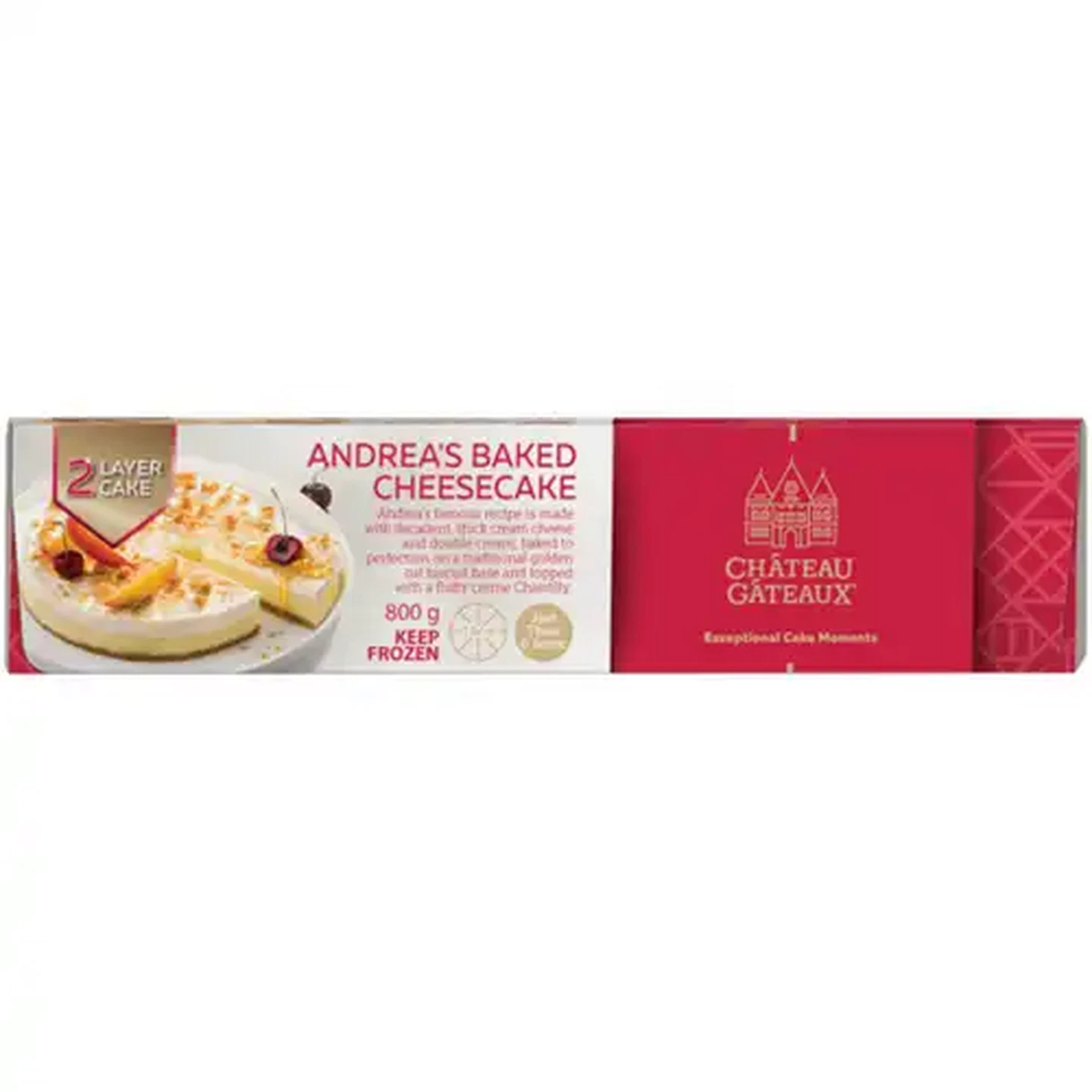 Image of Château Gâteaux Frozen Andrea's Baked Cheesecake 800g