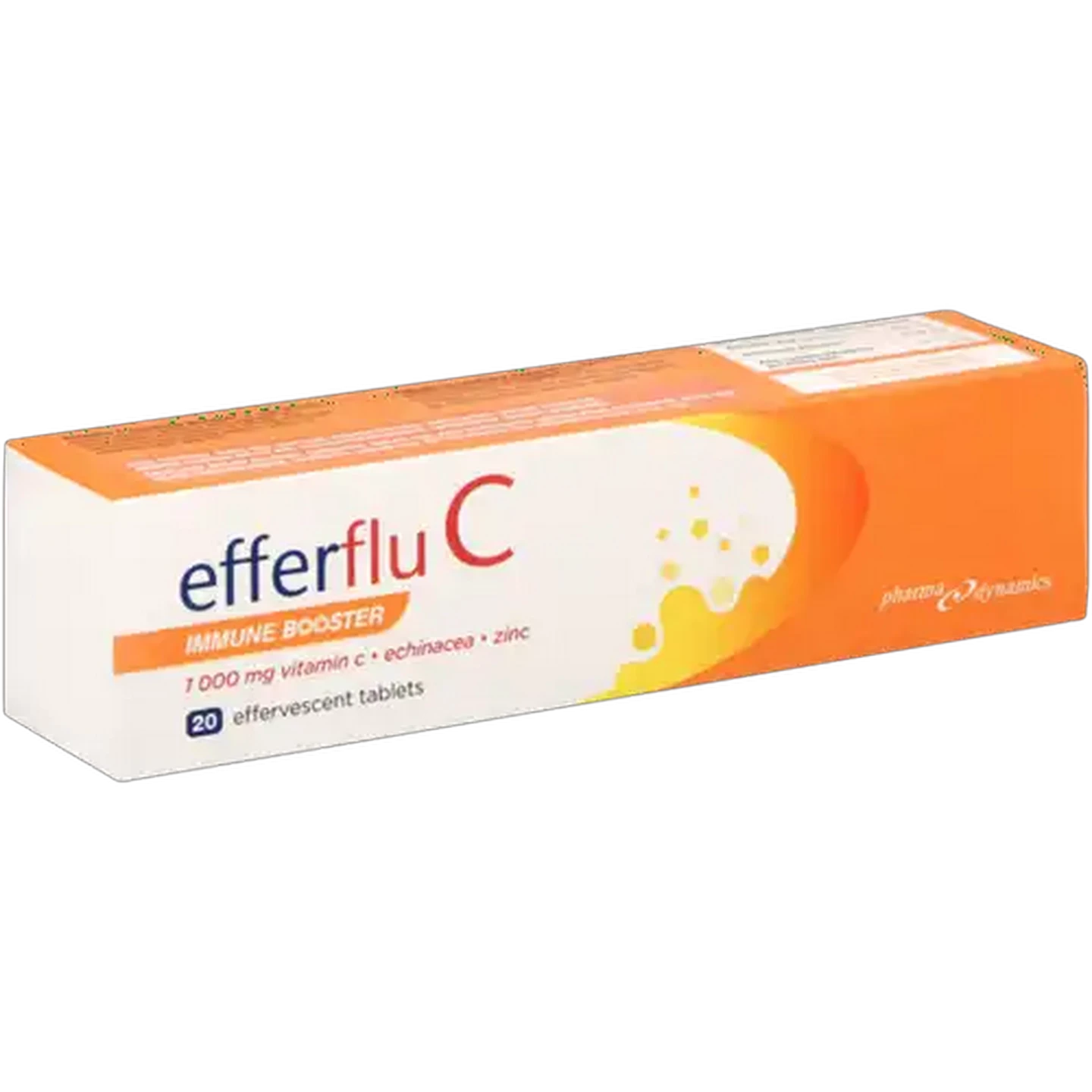 Image of Efferflu C Orange Flavour Immune Booster Effervescent Tablets 20 Pack
