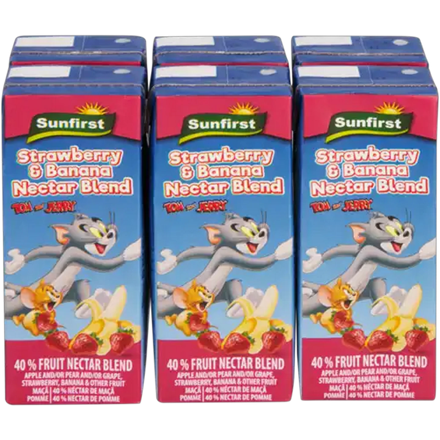 Image of Sunfirst Strawberry & Banana Nectar Blend 6 x 200ml