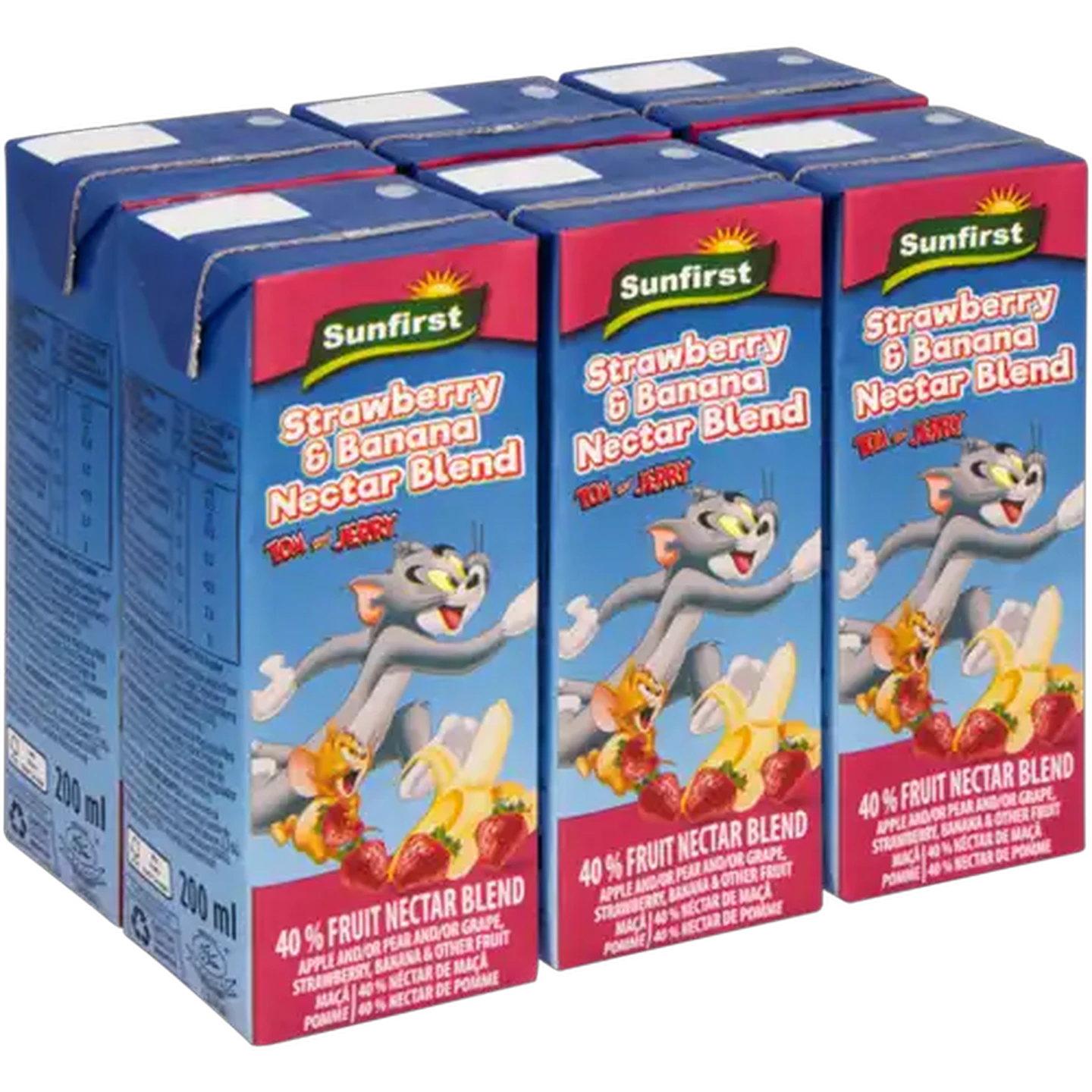 Image of Sunfirst Strawberry & Banana Nectar Blend 6 x 200ml