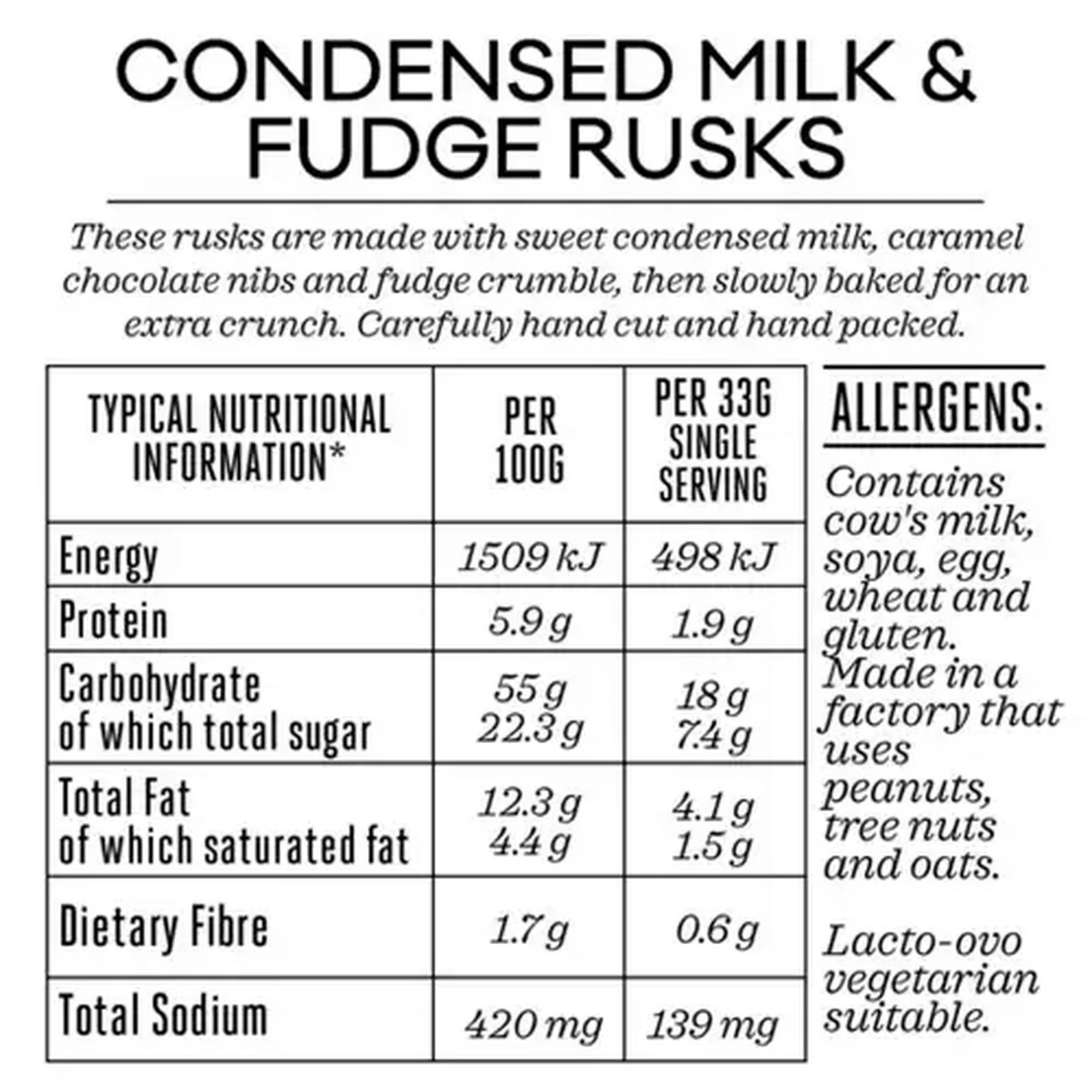 Image of Forage And Feast Condensed Milk & Fudge Rusks 400g