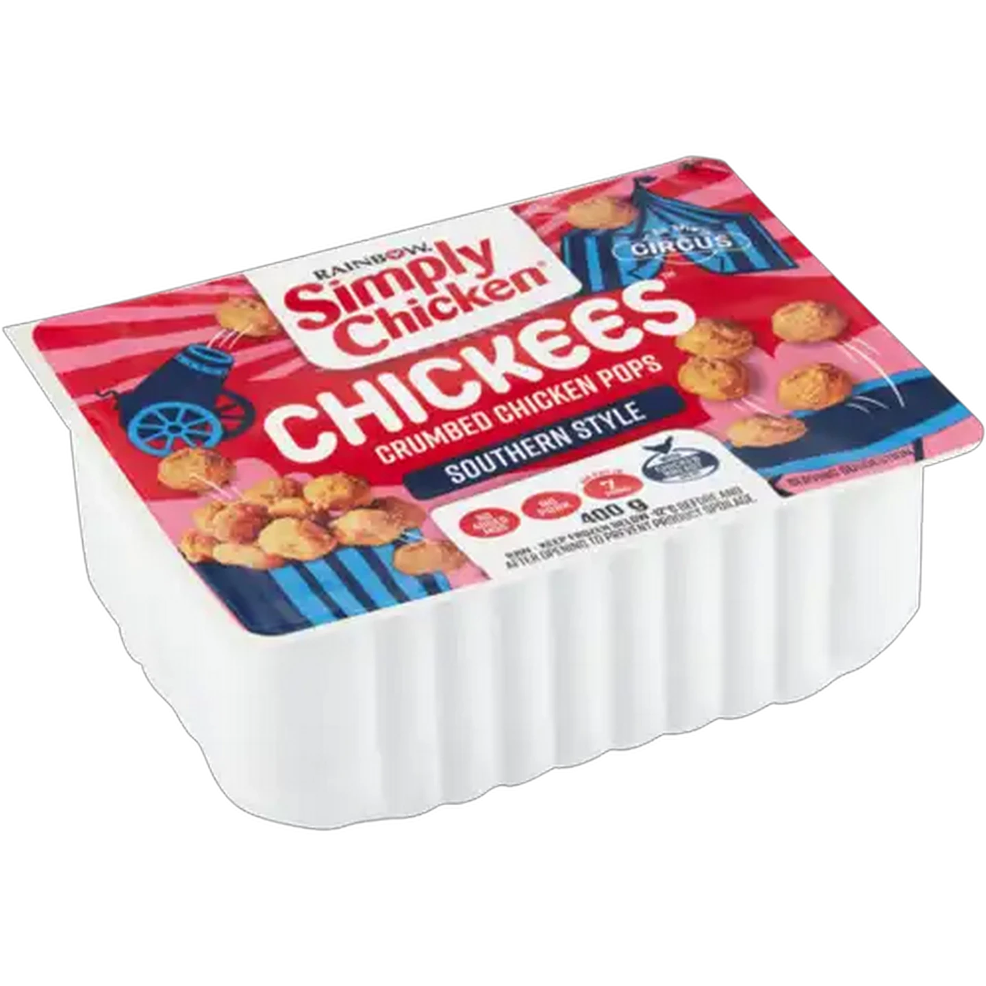 Image of RAINBOW Simply Chicken Chickees Southern Style Crumbed Chicken Pops 400g