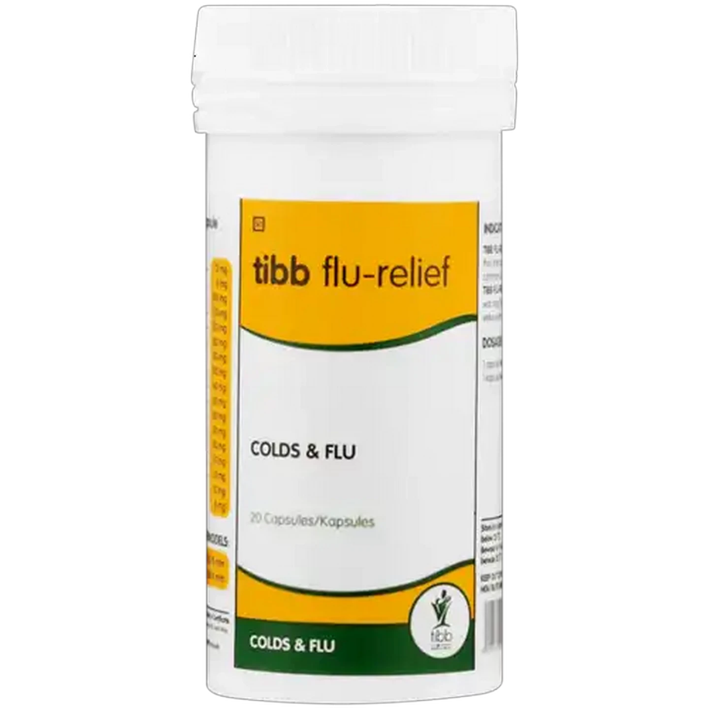 Image of Tibb Flu-Relief Capsules 20 Pack