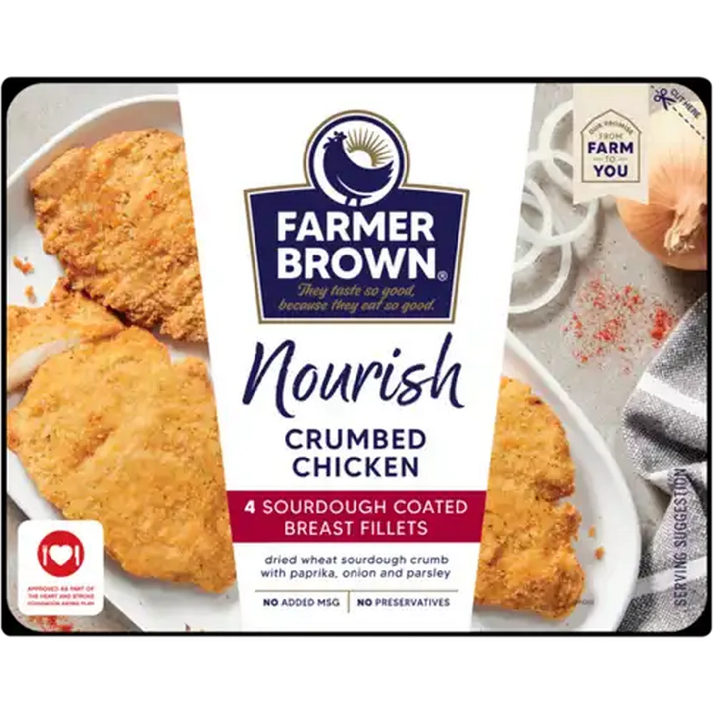 Image of Farmer Brown Nourish Sourdough Coated Chicken Breast Fillets 360g
