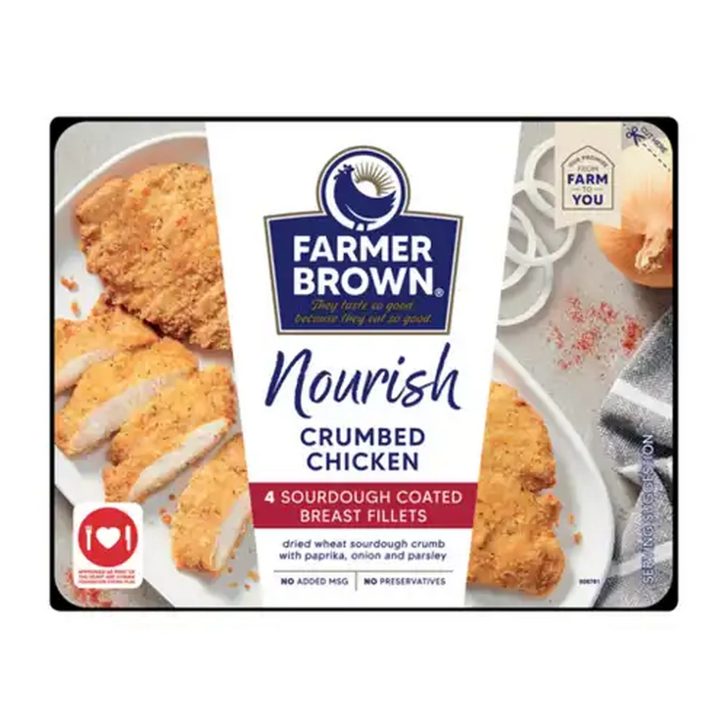 Image of Farmer Brown Nourish Sourdough Coated Chicken Breast Fillets 360g