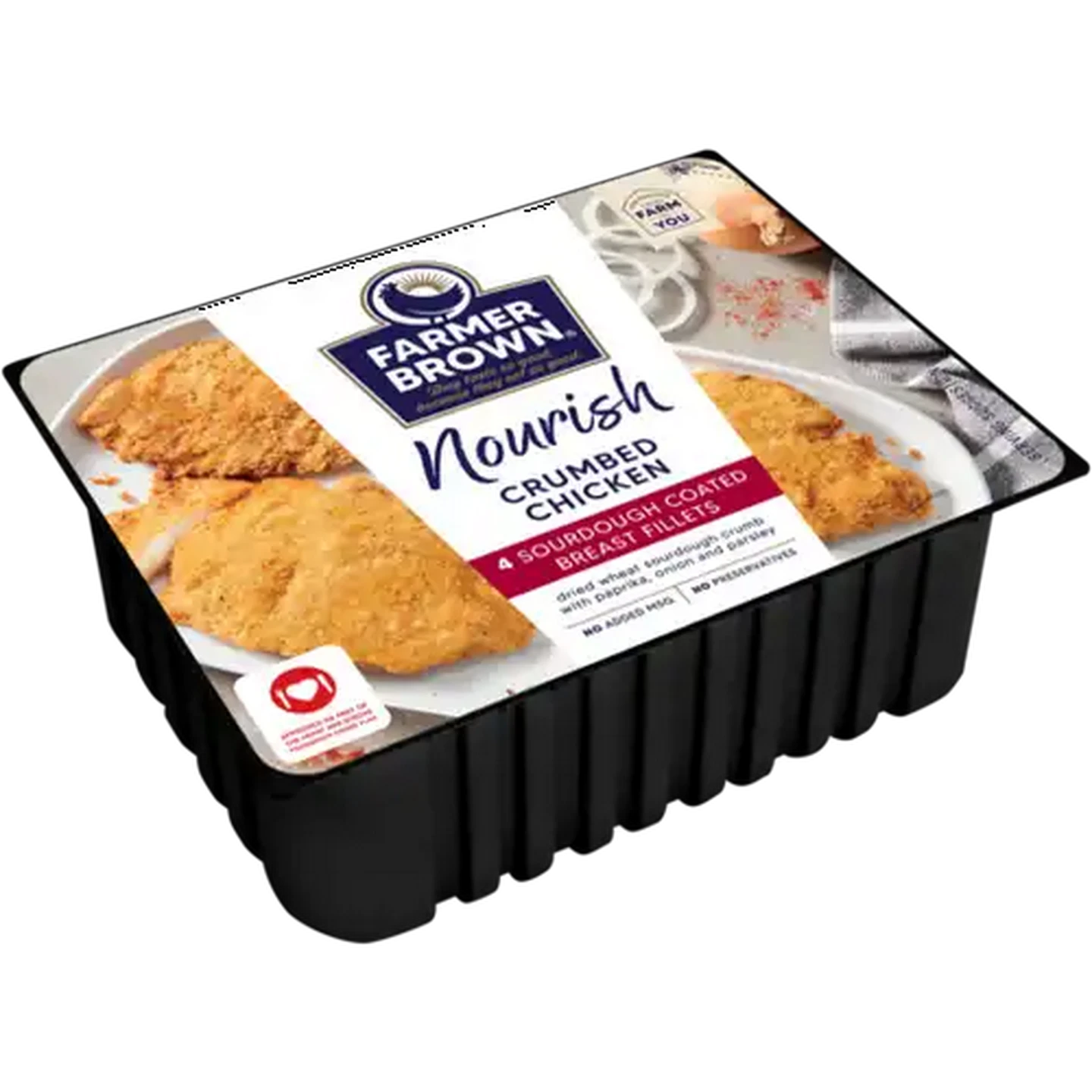 Image of Farmer Brown Nourish Sourdough Coated Chicken Breast Fillets 360g