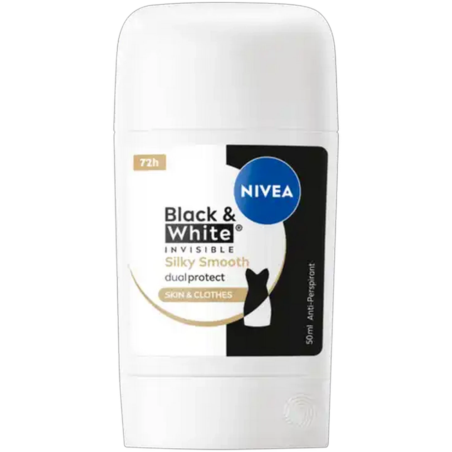 Image of NIVEA Black & White Invisible Silky Smooth Anti-Perspirant Stick 50ml