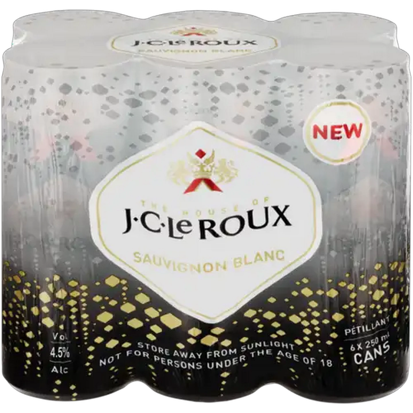 Image of J.C. Le Roux Light Sauvignon Blanc Sparkling Wine Cans 6 x 250ml