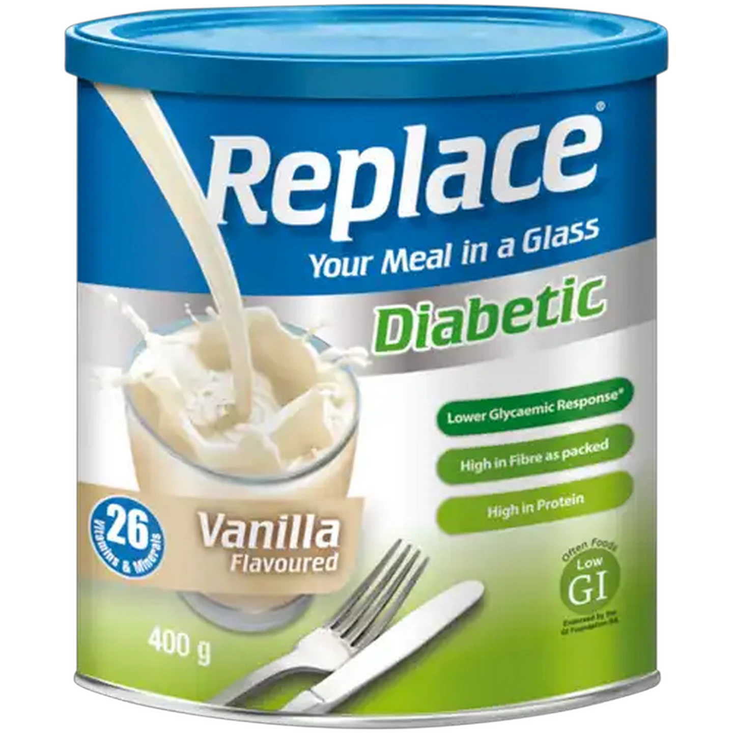 Image of Replace Diabetic Vanilla Flavoured Meal Replacement 400g