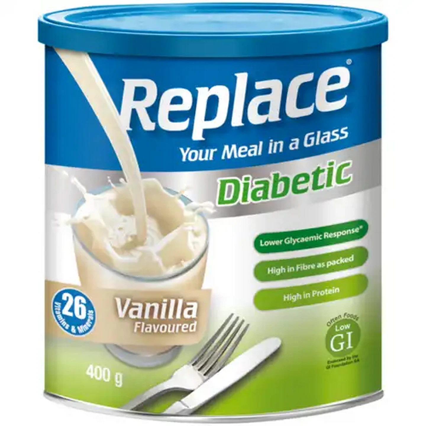 Image of Replace Diabetic Vanilla Flavoured Meal Replacement 400g
