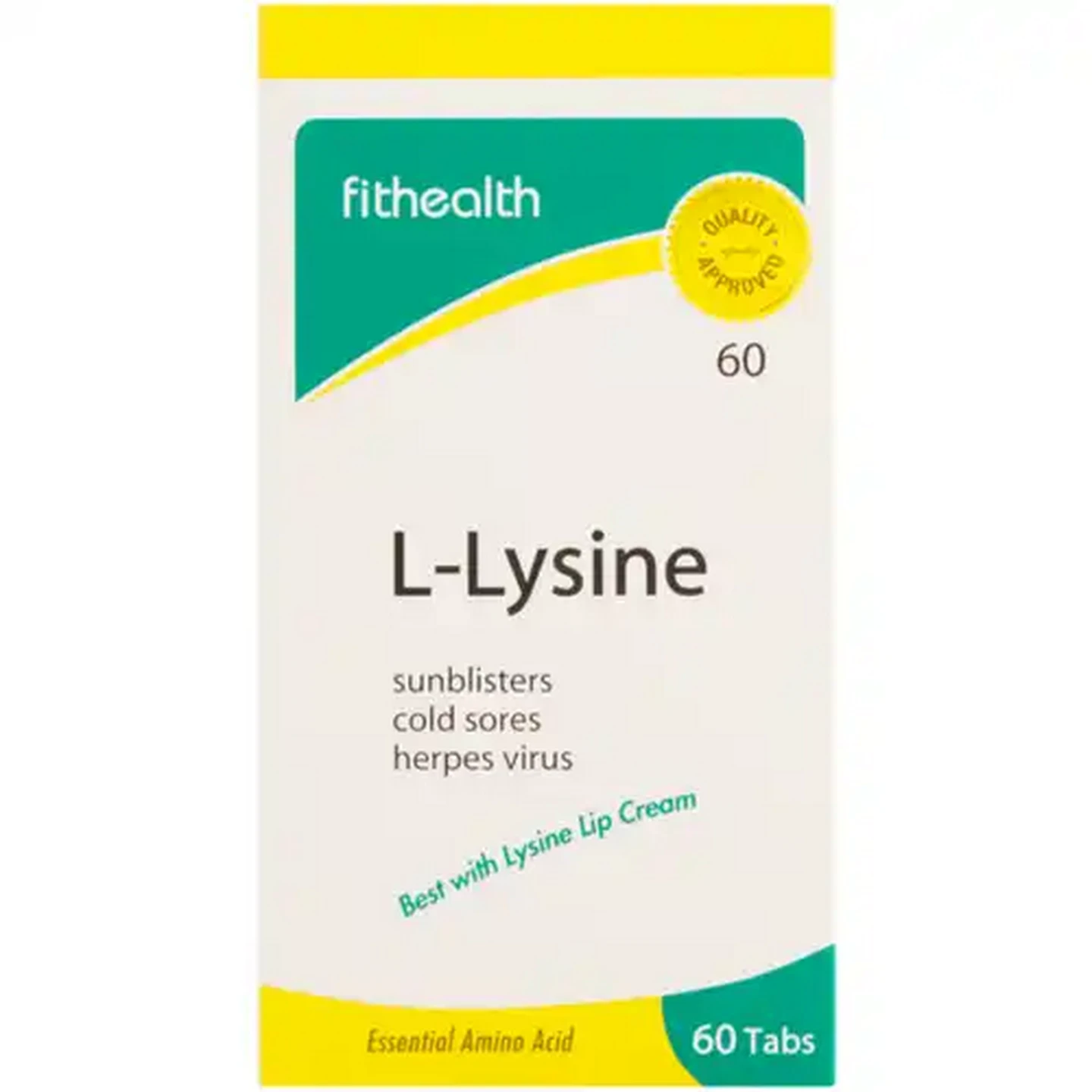 Image of Fithealth L-Lysine Tablets 60 Pack