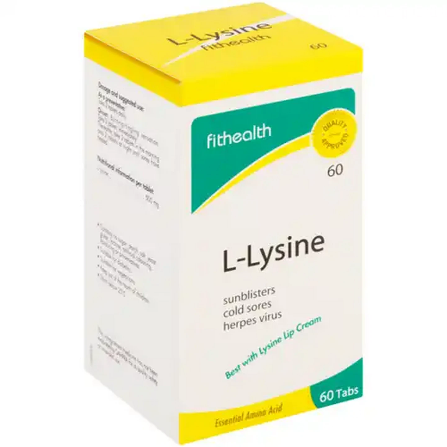 Image of Fithealth L-Lysine Tablets 60 Pack