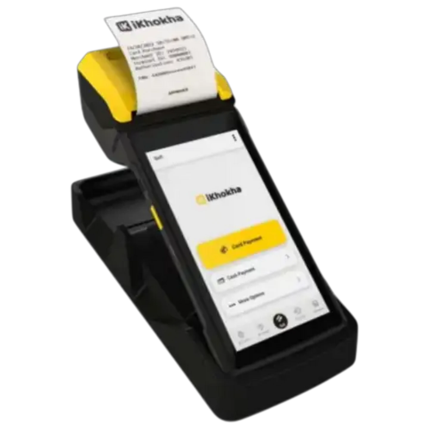 Image of Ikhokha Flyer Yellow Touch Screen POS Machine