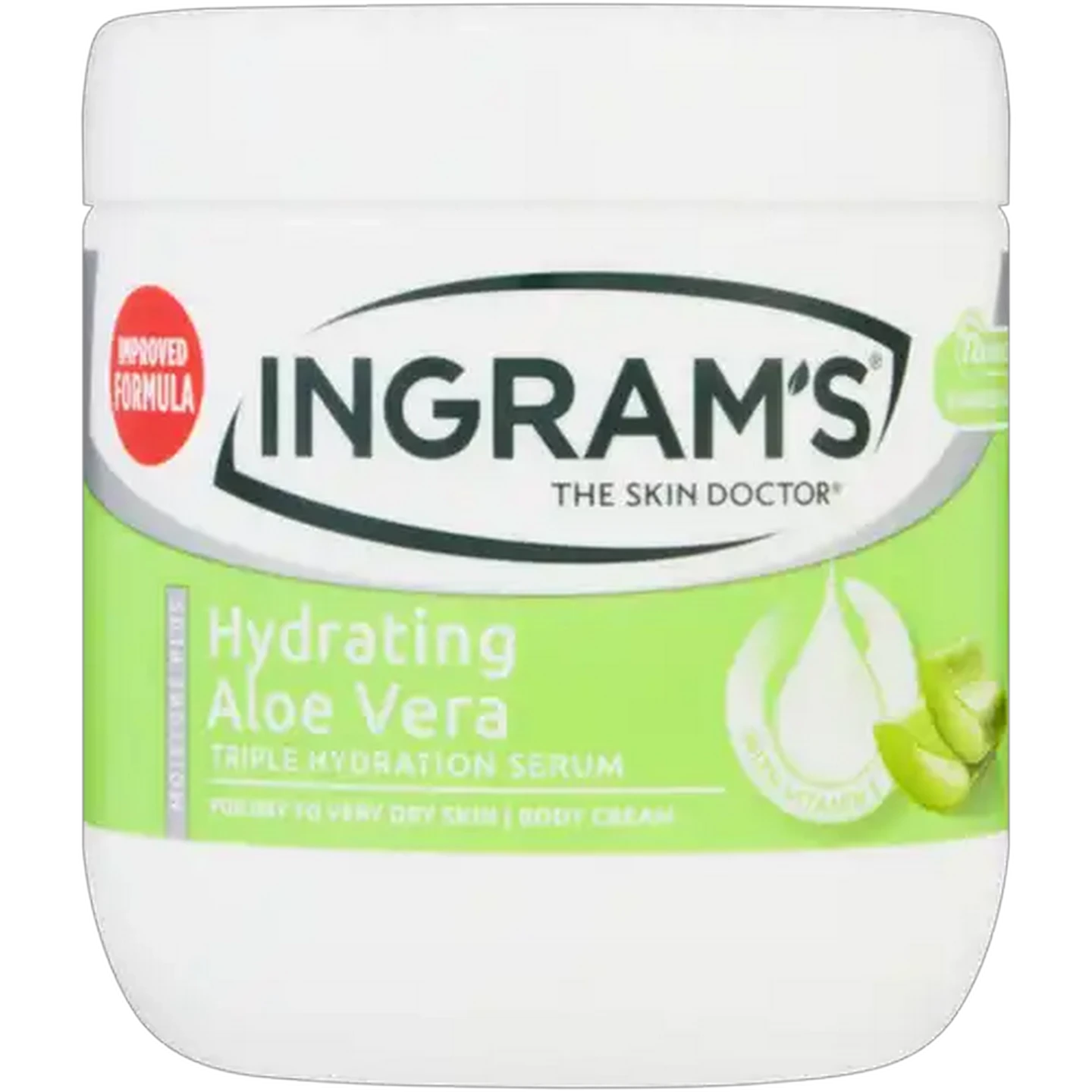 Image of Ingram's Moisture Plus Aloe Vera & Vitamin E Triple Glycerine Cream 450ml