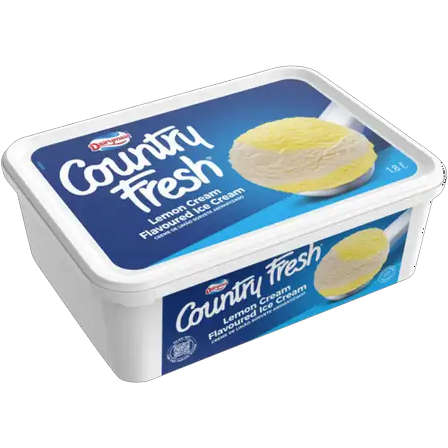 Image of Dairymaid Country Fresh Lemon Cream Flavoured Ice Cream 1.8L