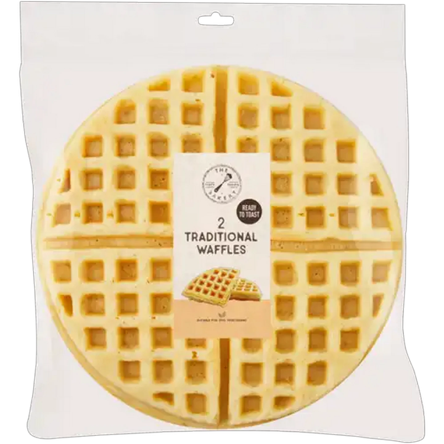 Image of The Bakery Traditional Round Waffles 2 Pack