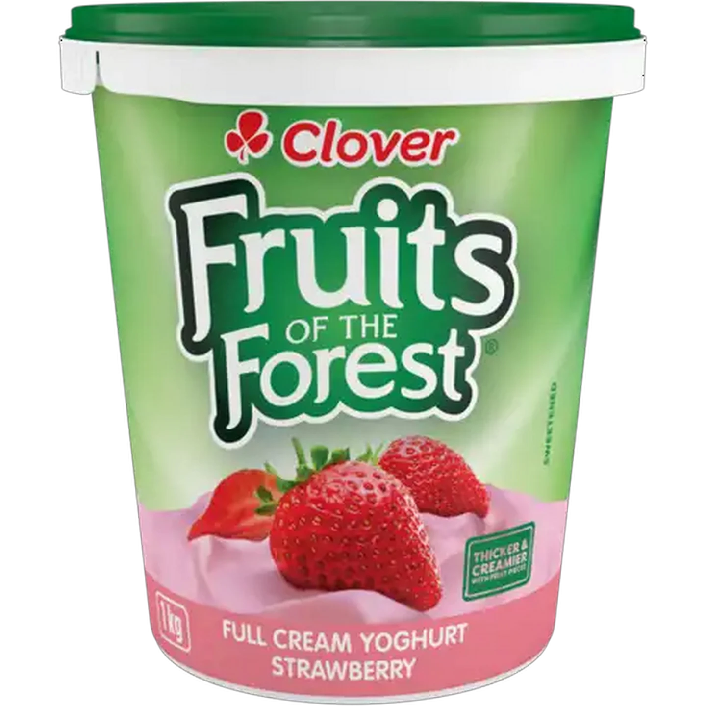 Image of Clover Fruits of the Forest Strawberry Full Cream Yoghurt 1kg