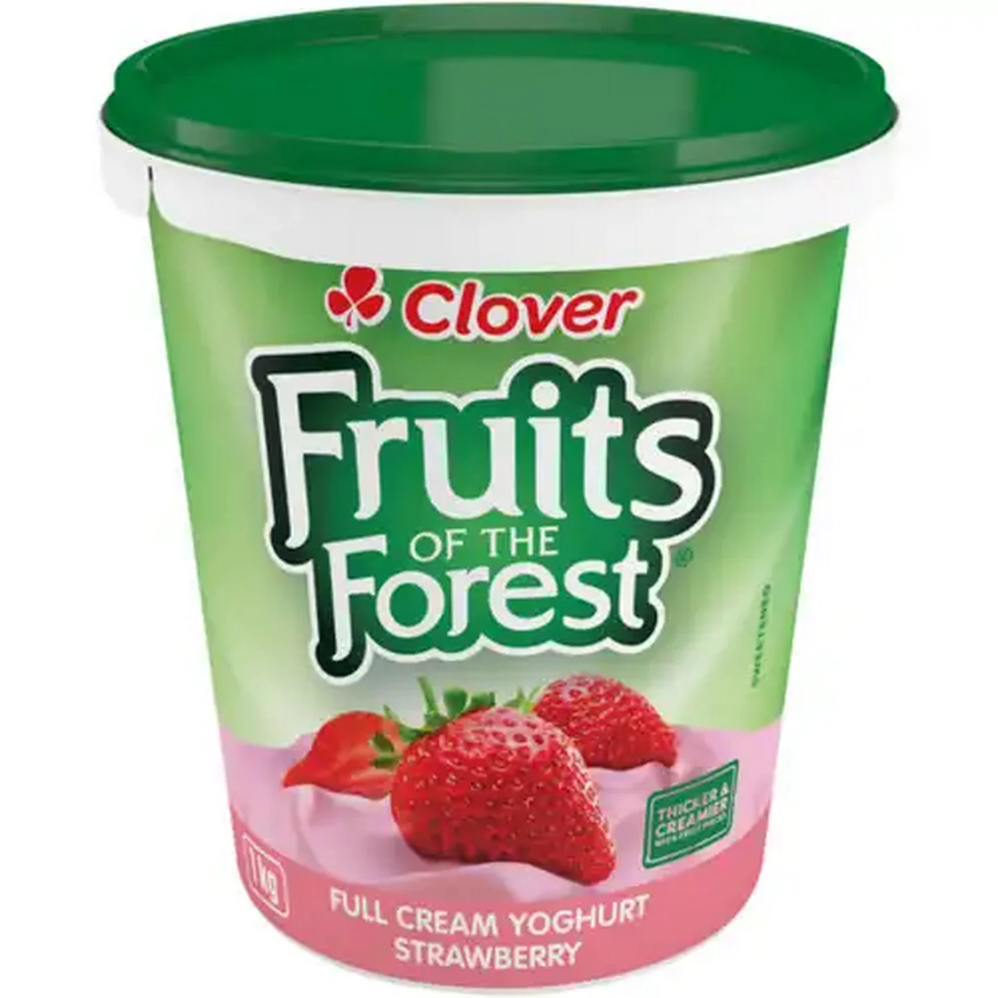 Image of Clover Fruits of the Forest Strawberry Full Cream Yoghurt 1kg