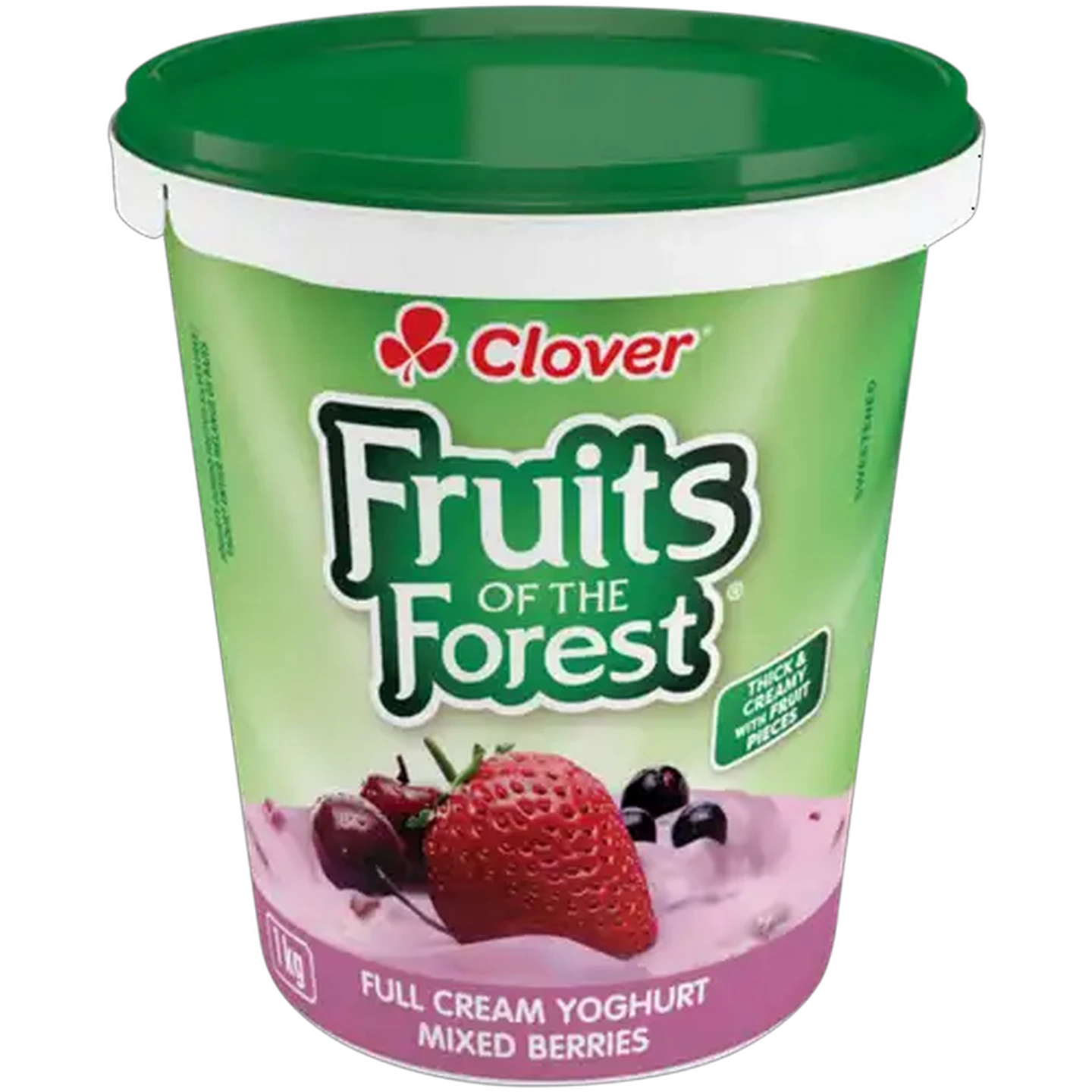 Image of Clover Fruits of the Forest Mixed Berries Full Cream Yoghurt 1kg