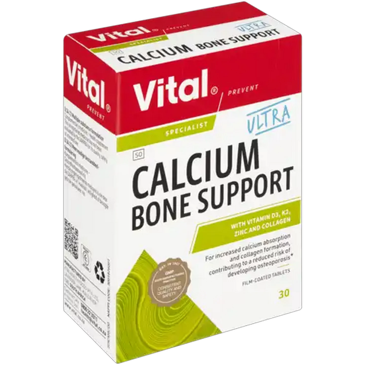 Image of Vital Ultra Calcium Bone Support Tablets 30 Pack