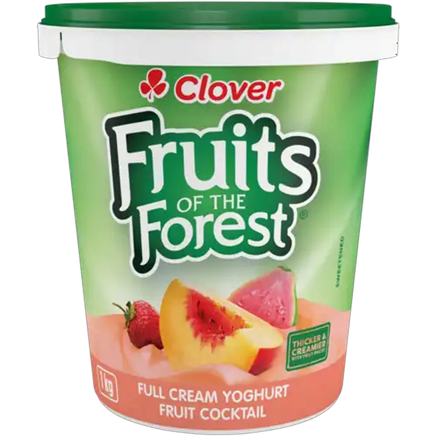 Image of Clover Fruits of the Forest Fruit Cocktail Full Cream Yoghurt 1kg