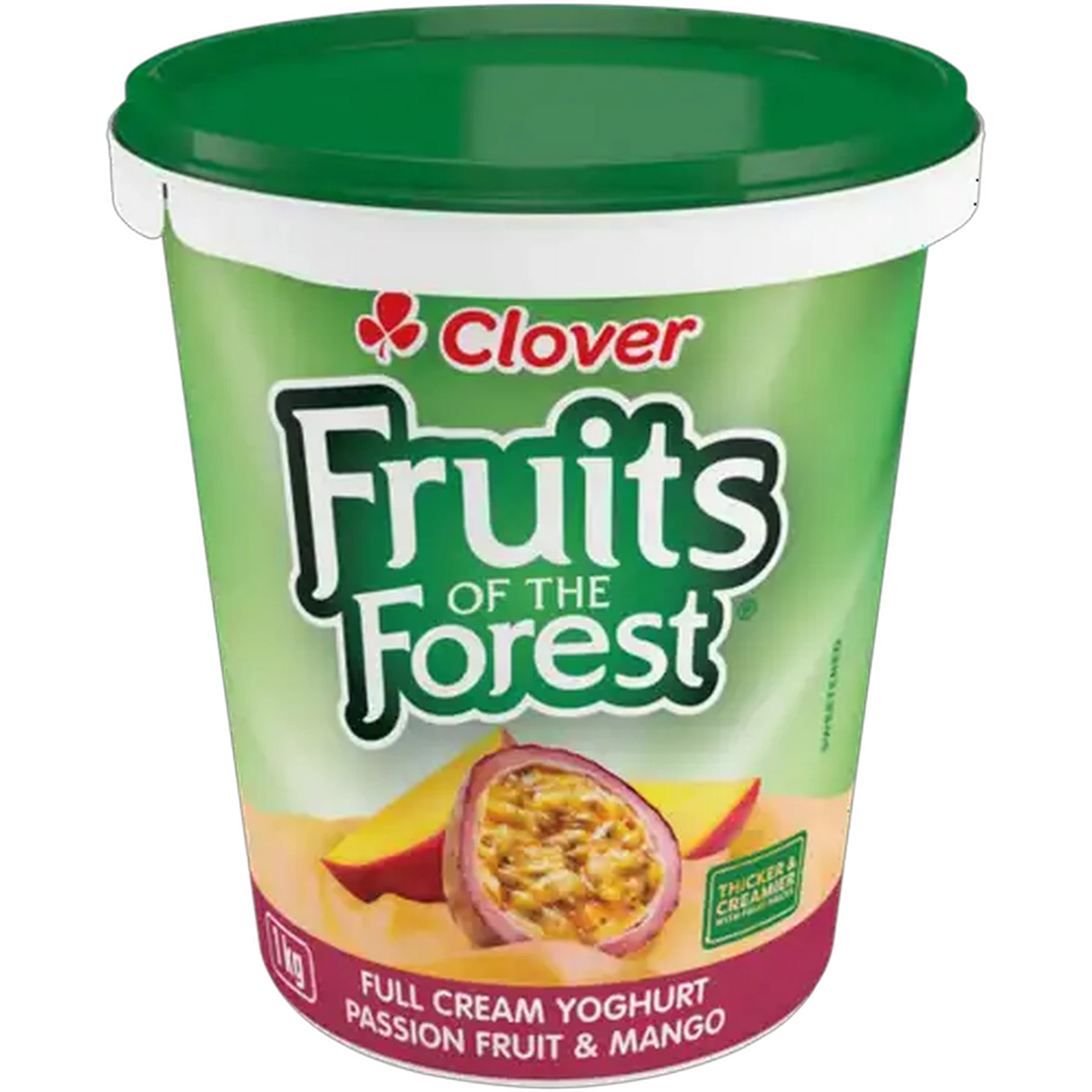 Image of Clover Fruits of the Forest Passion Fruit & Mango Full Cream Yoghurt 1kg