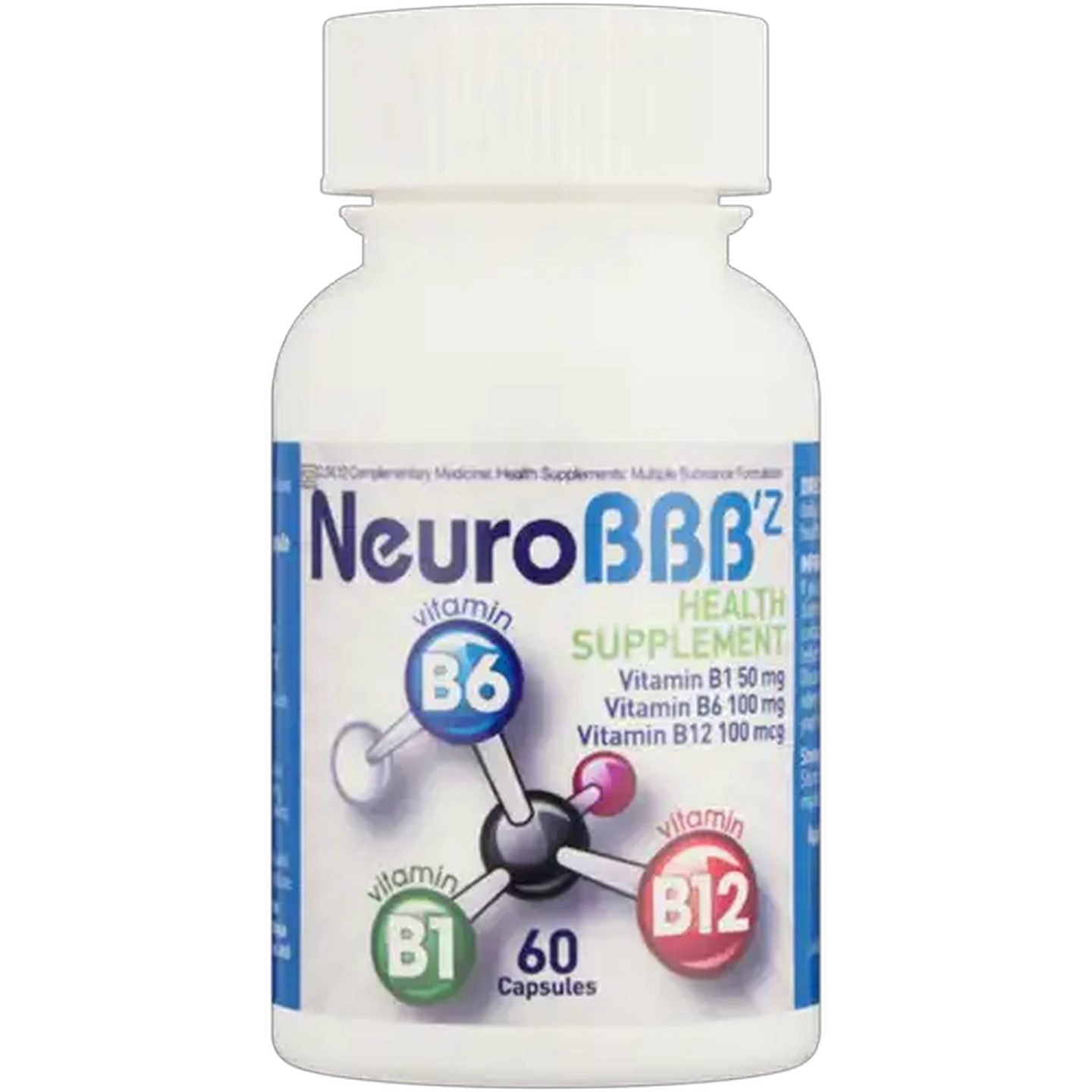 Image of Inzpire Gen NeuroBBB'z Health Supplement 60 Pack