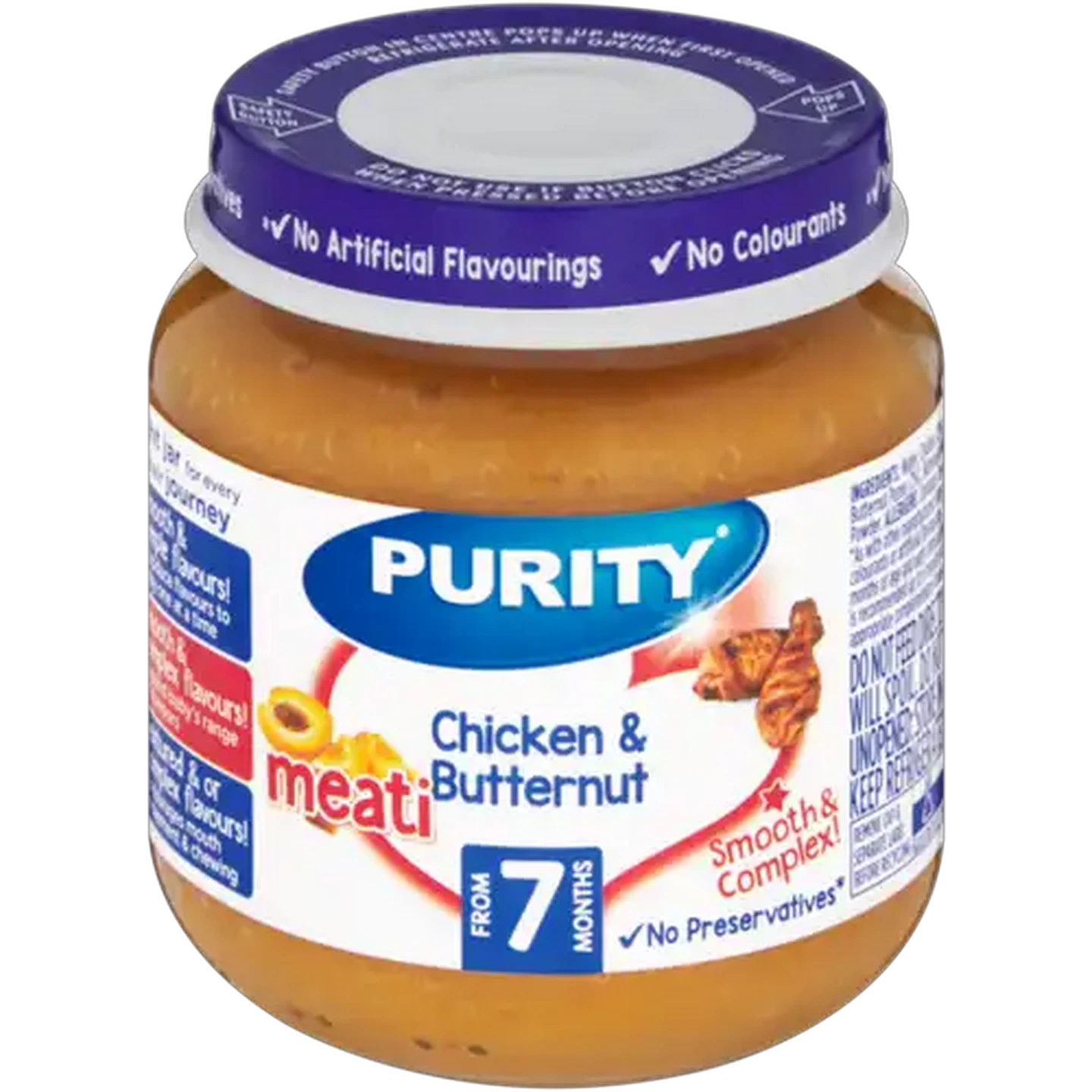 Image of PURITY From 7 Months Chicken & Butternut Meati 125ml