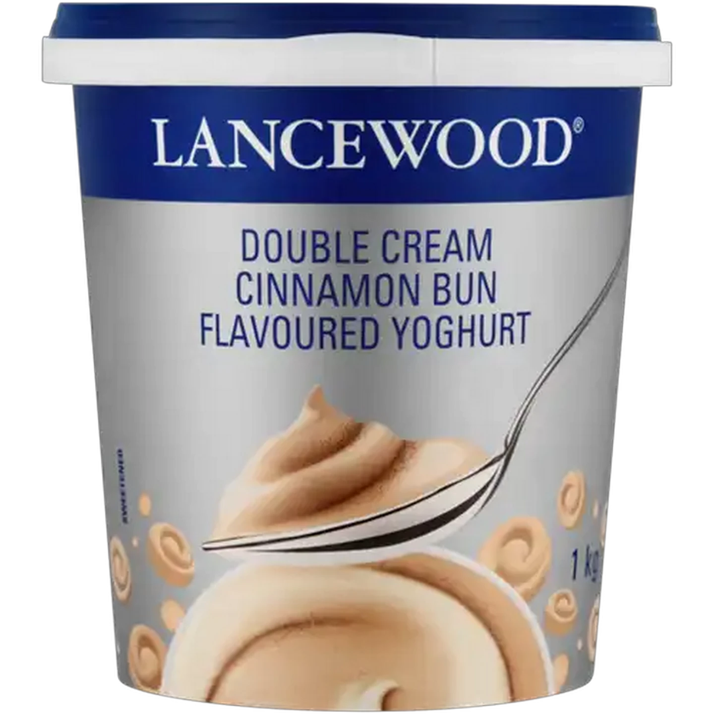 Image of LANCEWOOD Cinnamon Bun Flavoured Double Cream Yoghurt 1kg