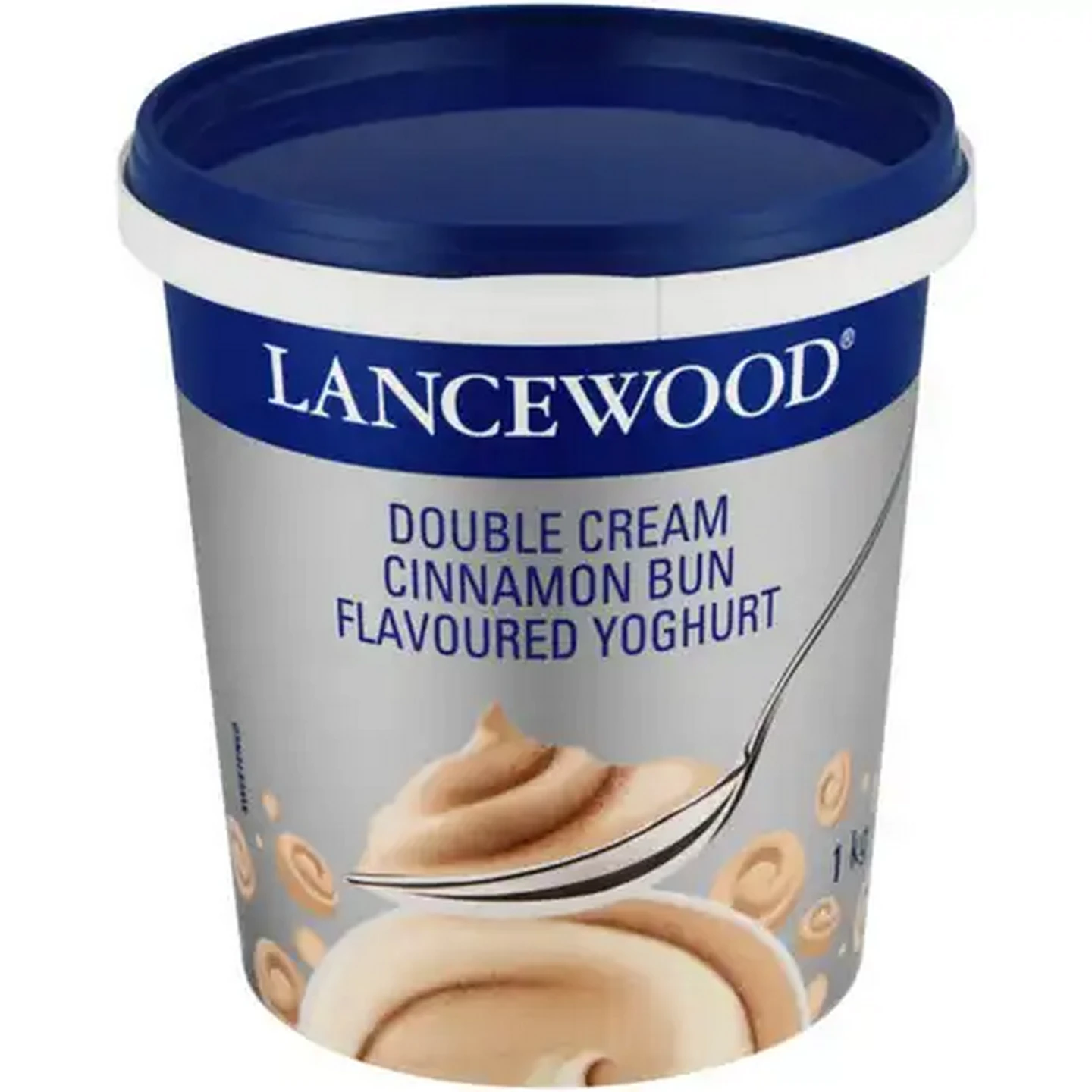 Image of LANCEWOOD Cinnamon Bun Flavoured Double Cream Yoghurt 1kg