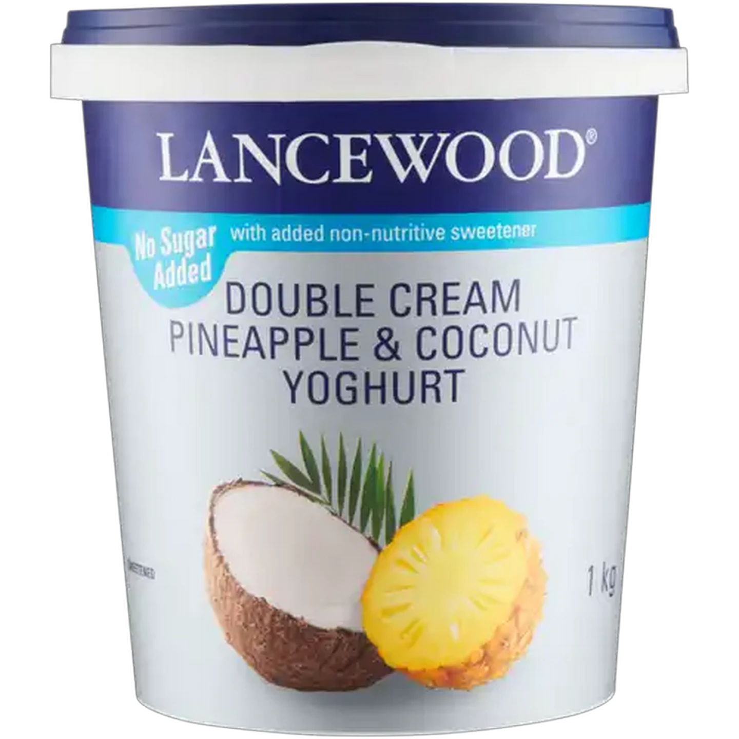 Image of LANCEWOOD Pineapple & Coconut Flavoured Double Cream Yoghurt 1kg