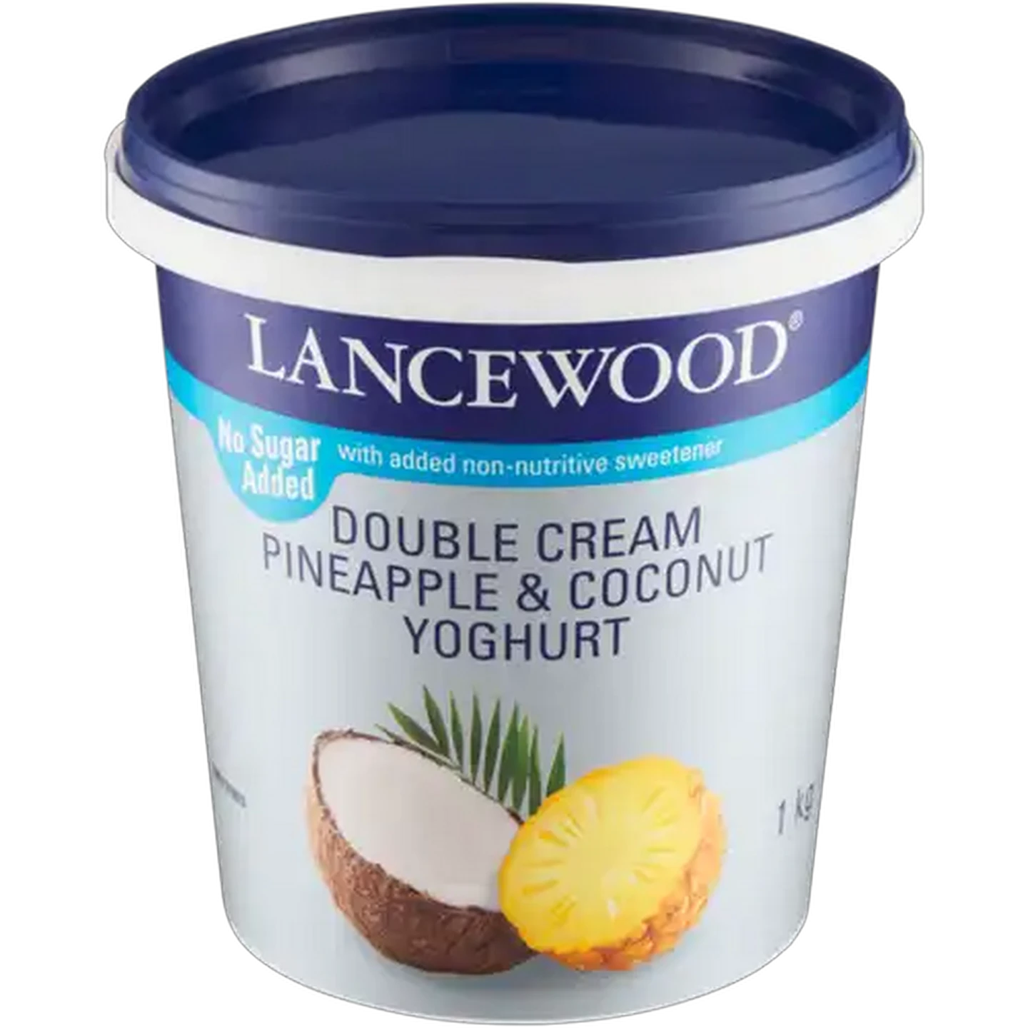Image of LANCEWOOD Pineapple & Coconut Flavoured Double Cream Yoghurt 1kg