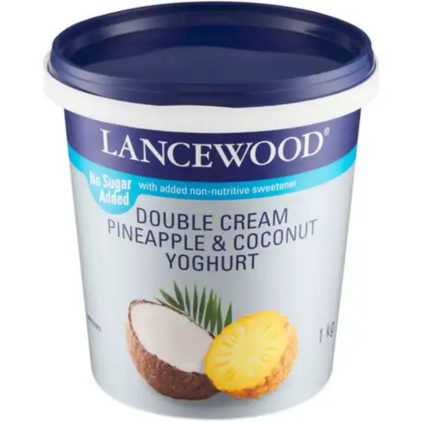 Image of LANCEWOOD Pineapple & Coconut Flavoured Double Cream Yoghurt 1kg