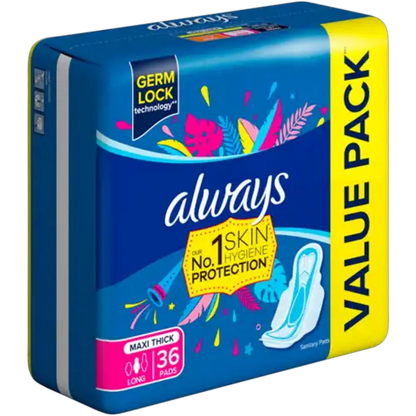 Image of Always Long Maxi Thick Sanitary Pads 36 Pack