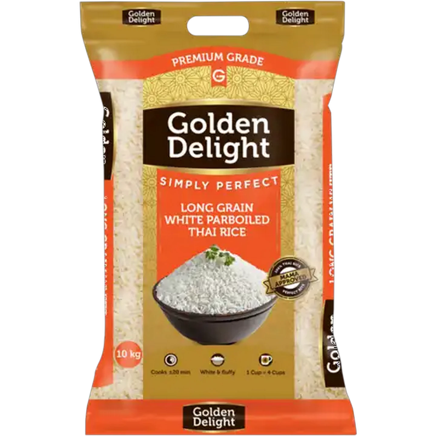 Image of Golden Delight Long Grain White Parboiled Thai Rice 10kg